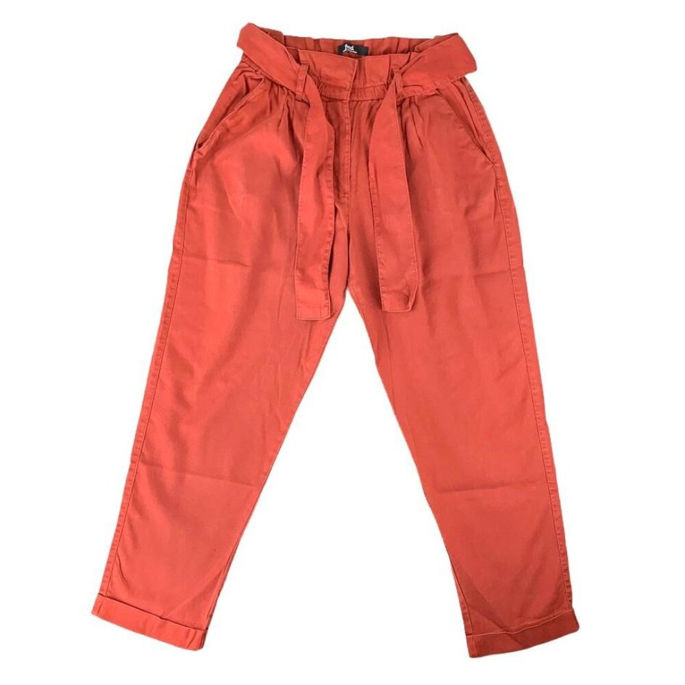 Find Casual Loose Fit High Rise Straight Leg Women's Pants Clay